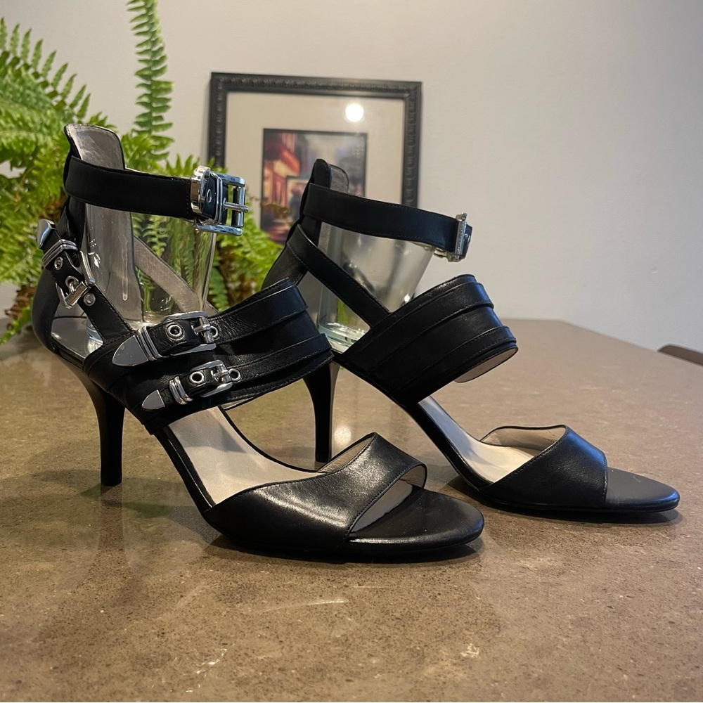 Michael Kors black strappy heels